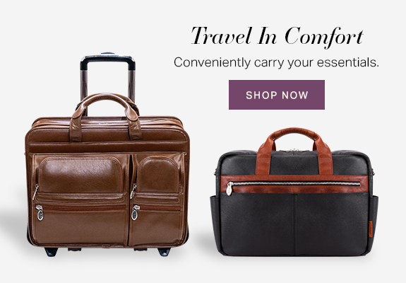 Travel In Comfort. Conveniently carry your essentials. Shop Now.