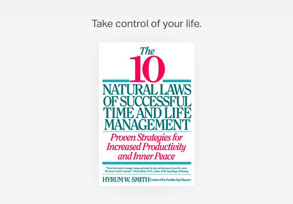 Take control of your life.