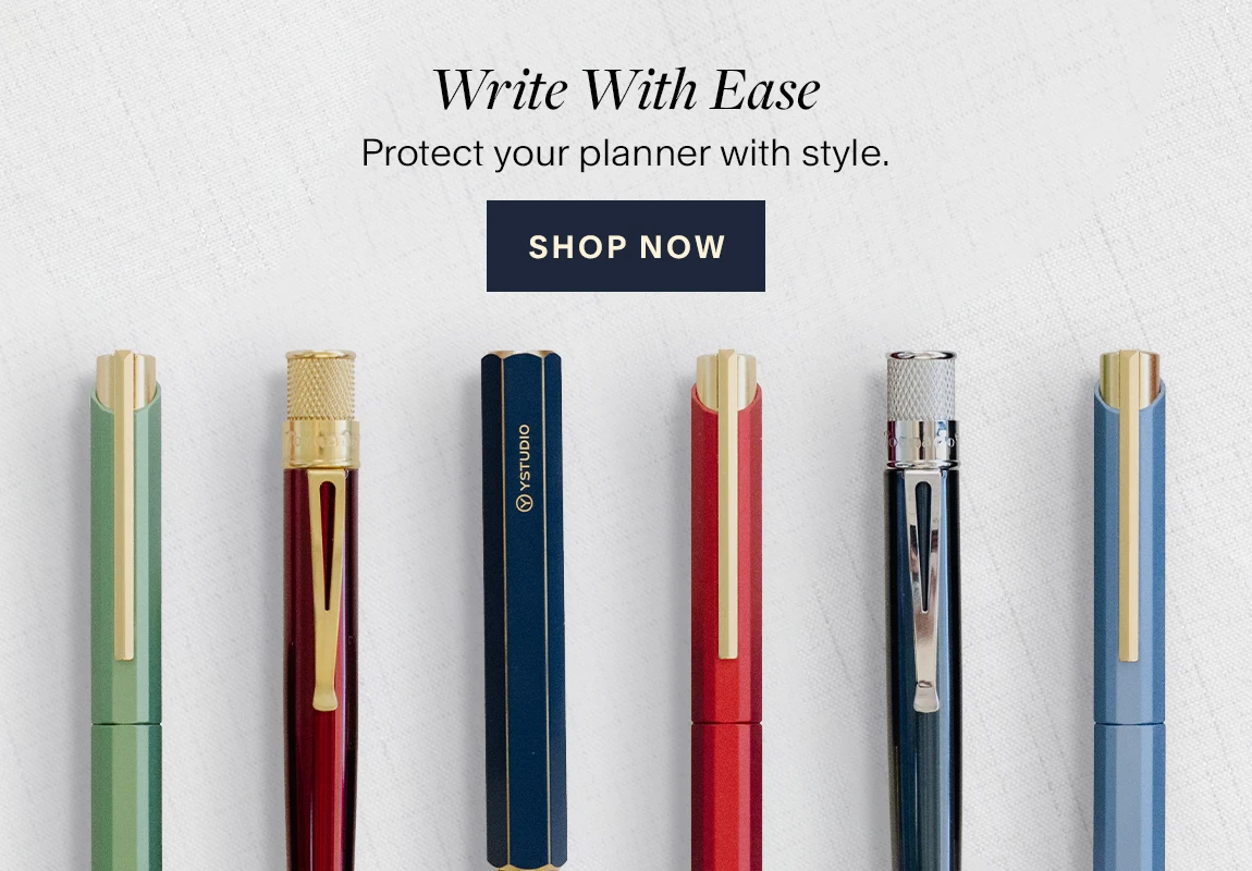 Write With Ease. Protect your planner with style. Shop Now.