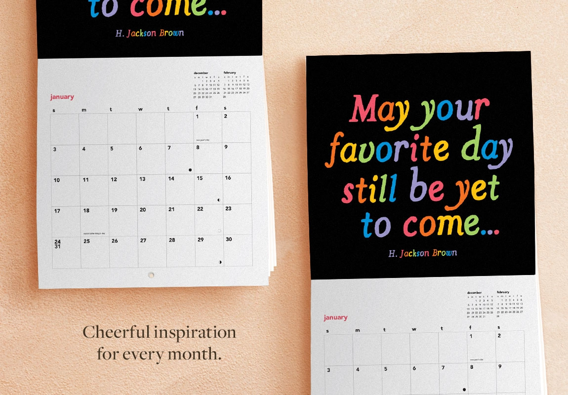 Cheerful inspiration for every month.