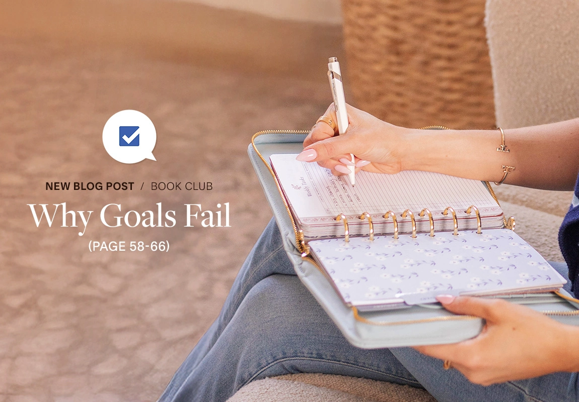 New Blog Post. Book Club. Why Goals Fail. Page 58-66.