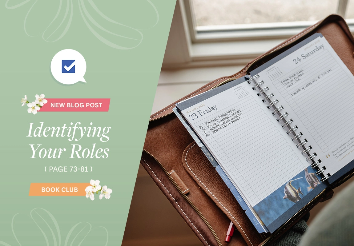 New Blog Post. Book Club.  Identifying Your Roles. Page 73-81.
