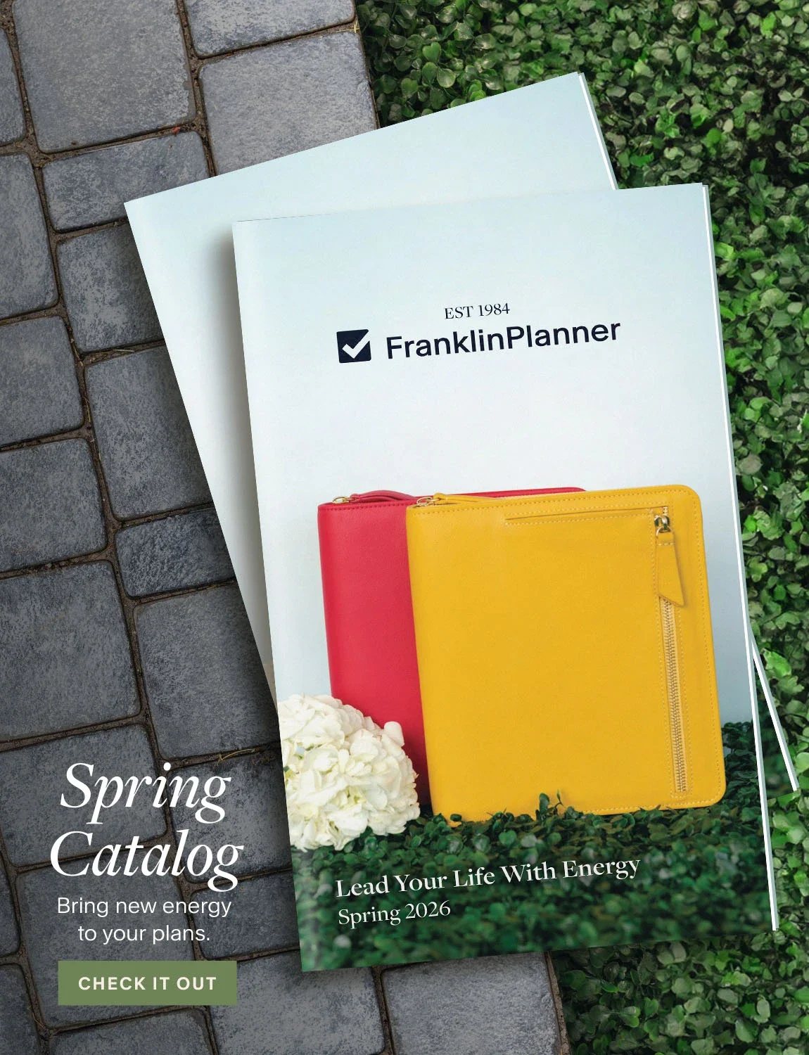 Spring Catalog. Bring new energy to your plans. Check It Out