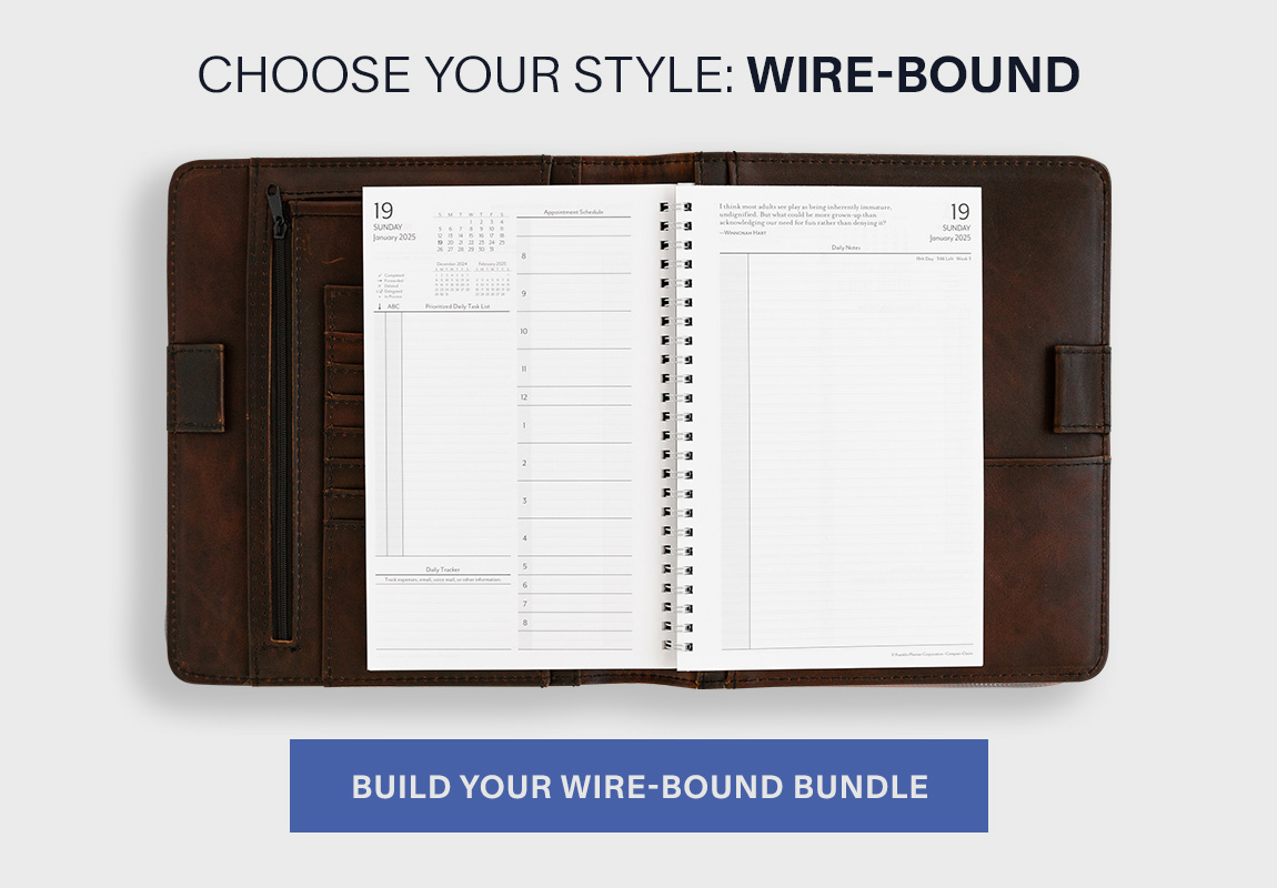 Choose your style - Wire-bound.