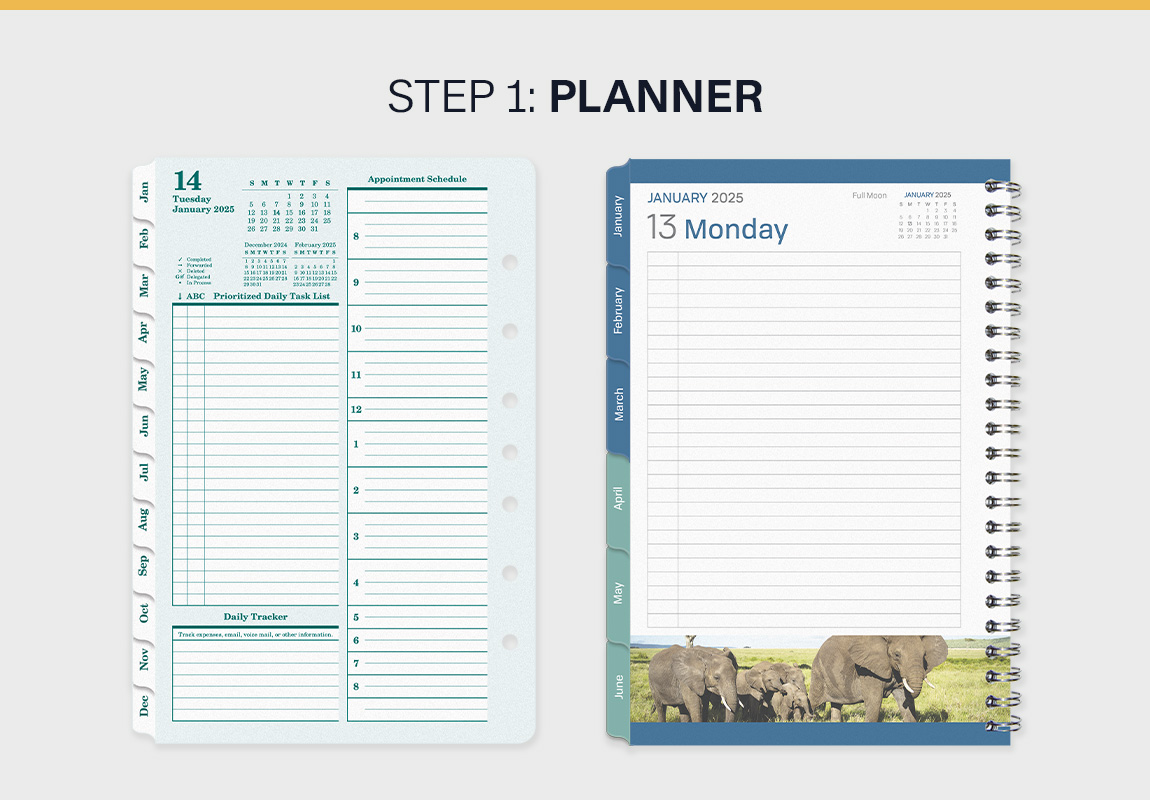 Step one pick a planner.