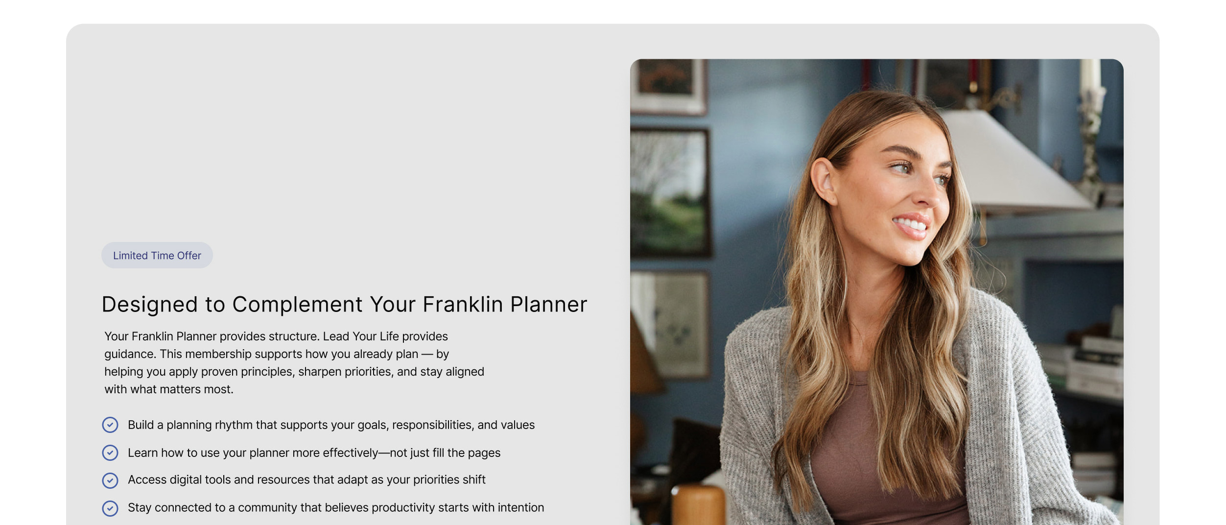 Designed to complement Your Franklin Planner.