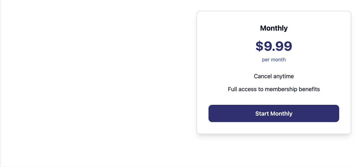 Start Monthly at $9.99 per month.