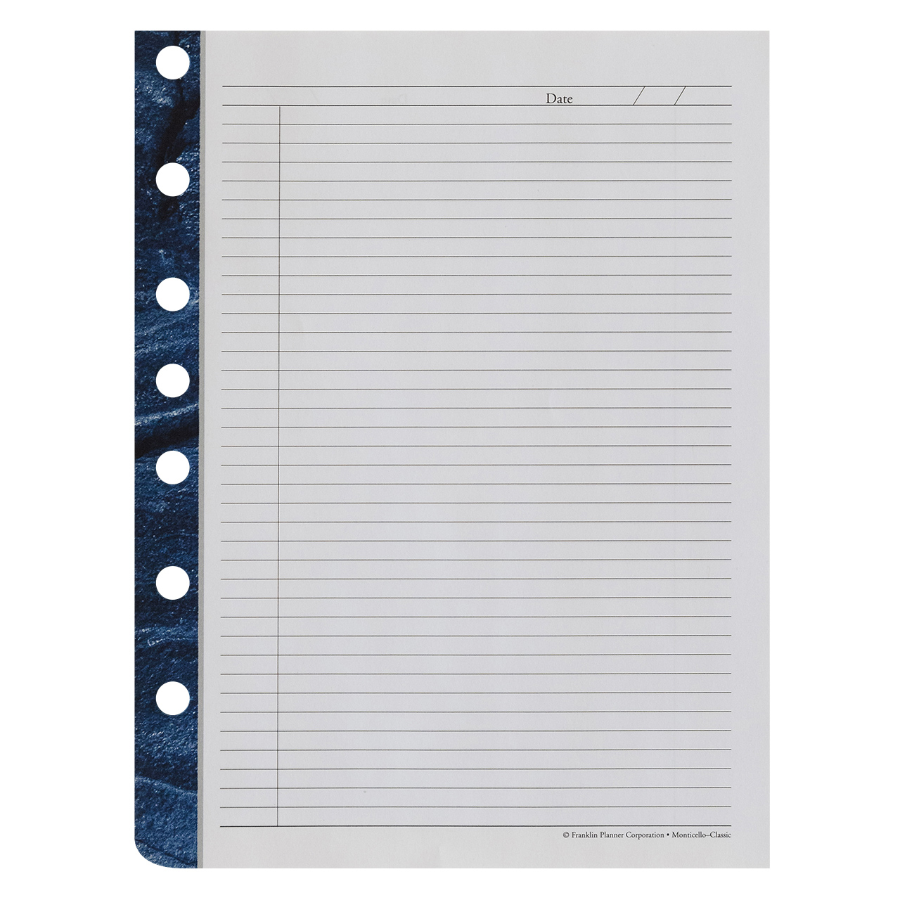 Monticello Lined Pages