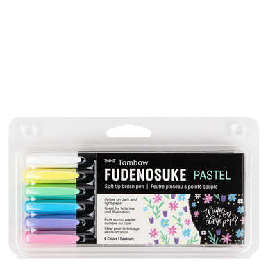 Fudenosuke Brush Pen Pastel 6 PK